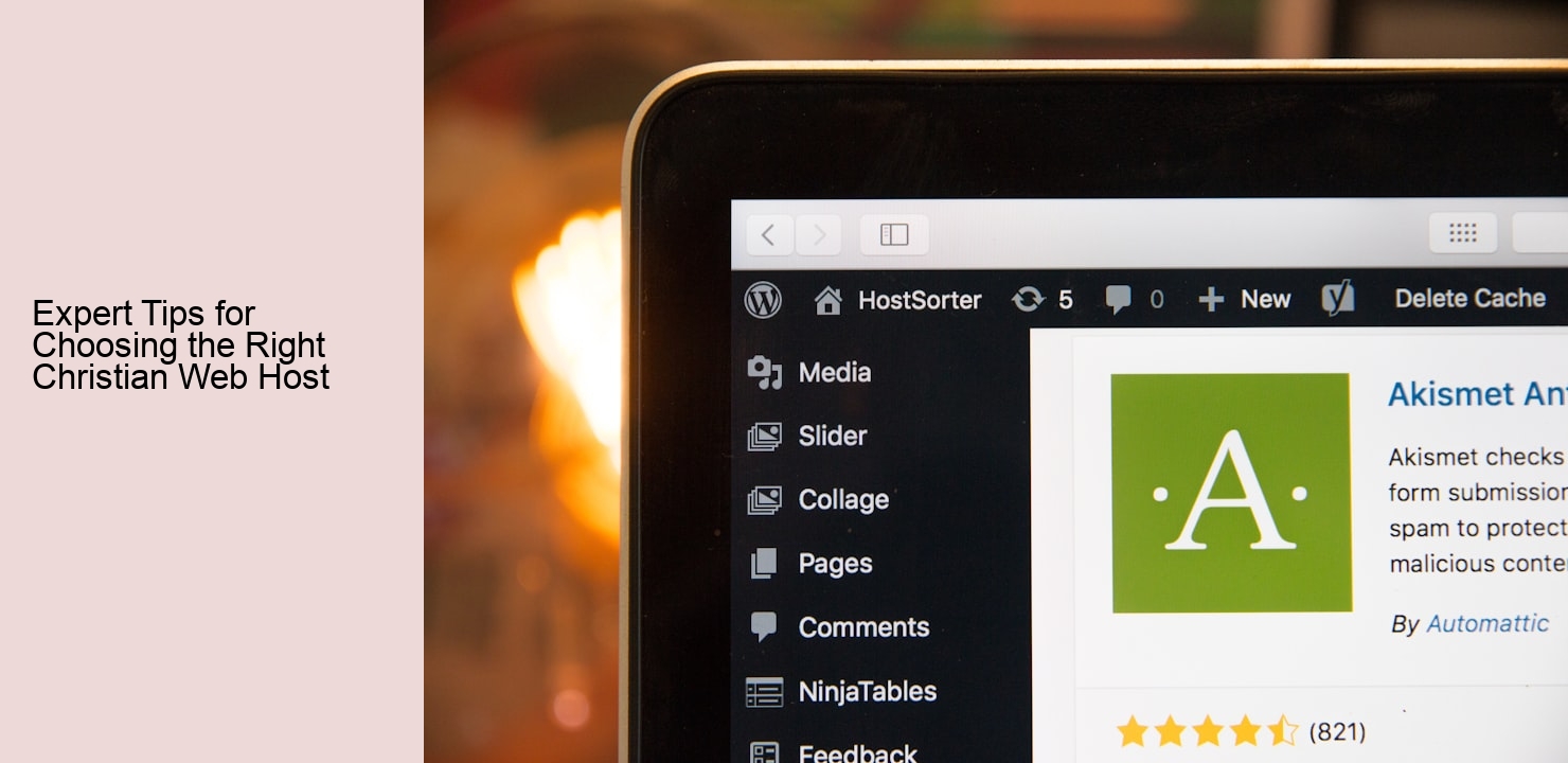 Expert Tips for Choosing the Right Christian Web Host