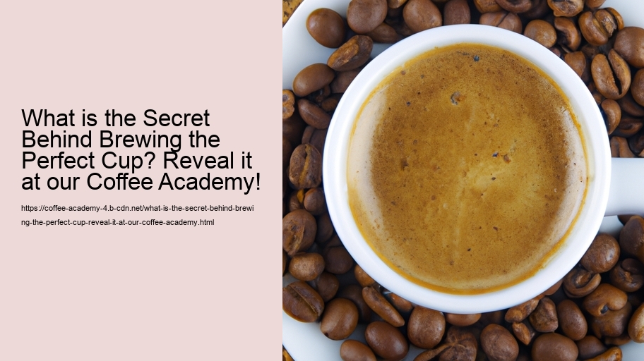 What is the Secret Behind Brewing the Perfect Cup? Reveal it at our Coffee Academy!